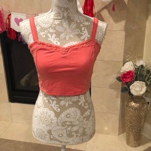 Orange Hollister Crop Top